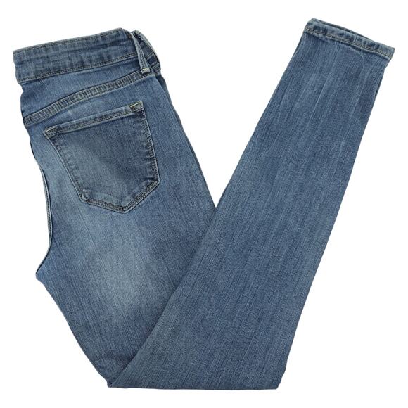 Old Navy Denim - Old Navy Jeans Womens 4 Blue Skinny Rockstar Mid Rise Distressed Medium Wash